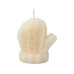 Свеча Рукавичка, молочный