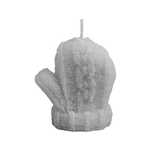 Свеча Рукавичка, серый