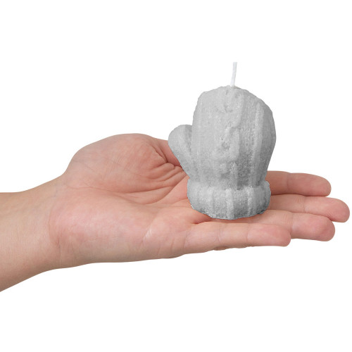 Свеча Рукавичка, серый
