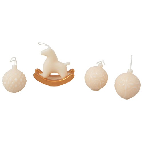 Набор свечей в подарочной коробке Noel, молочный Набор свечей в подарочной коробке Noel, молочный