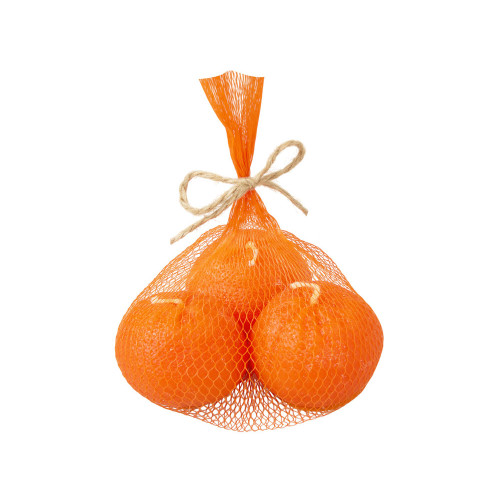 Набор свечей Мандарины в сетке, оранжевый Набор свечей Мандарины в сетке, оранжевый