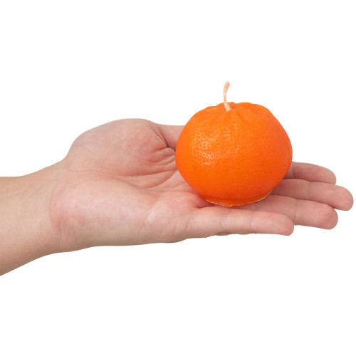 Набор свечей Мандарины в сетке, оранжевый Набор свечей Мандарины в сетке, оранжевый