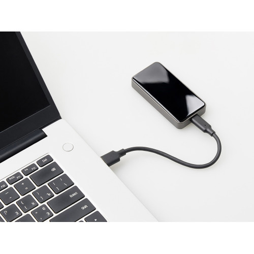 Внешний SSD диск с подсветкой гравировки  Слэш, 256 ГБ