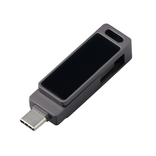 Флешка 32 ГБ USB Type-C и USB 3.0 с подсветкой лого Спинлайт
