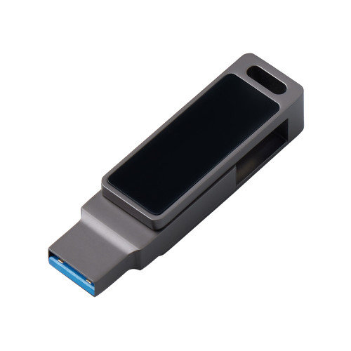 Флешка 32 ГБ USB Type-C и USB 3.0 с подсветкой лого Спинлайт