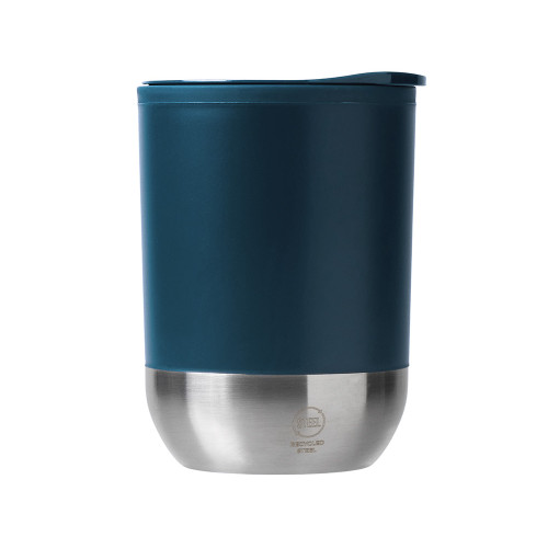Термокружка LINDE с двойными стенками из переработанного полипропилена, синий нэйви Термокружка LINDE с двойными стенками из переработанного полипропилена, синий нэйви