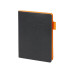 Ежедневник недатированный А5 Boston, черный (оранжевый обрез)