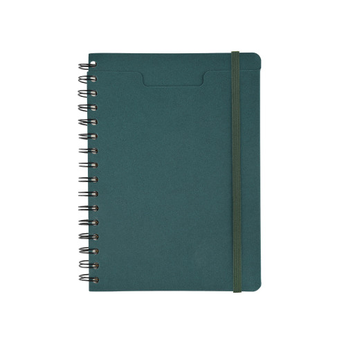Ежедневник недатированный на гребне А5 Pragmatic, темно-зеленый Ежедневник недатированный на гребне А5 Pragmatic, темно-зеленый