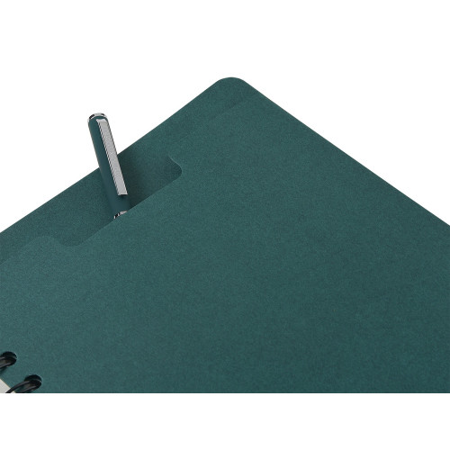 Ежедневник недатированный на гребне А5 Pragmatic, темно-зеленый Ежедневник недатированный на гребне А5 Pragmatic, темно-зеленый