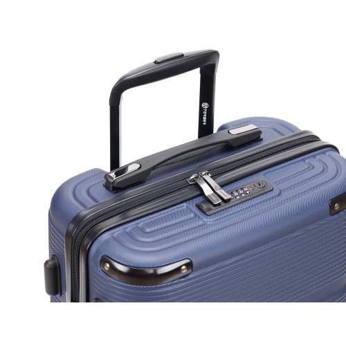 Чемодан TORBER Onego, синий, ABS-пластик, 59,5 х 39,5 х 24 см, 46 л Чемодан TORBER Onego, синий, ABS-пластик, 59,5 х 39,5 х 24 см, 46 л