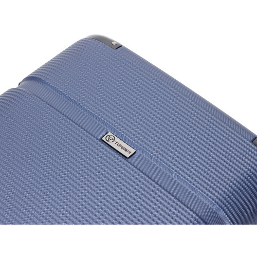 Чемодан TORBER Onego, синий, ABS-пластик, 59,5 х 39,5 х 24 см, 46 л Чемодан TORBER Onego, синий, ABS-пластик, 59,5 х 39,5 х 24 см, 46 л