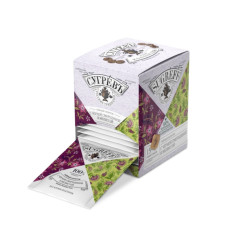 Чайный напиток с Листом черной смородины, мелиссой в индивидуальном саше конверте, 15 пакетиков