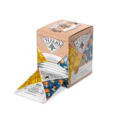 Черный чай с имбирем и апельсином в индивидуальном саше конверте, 15 пакетиков