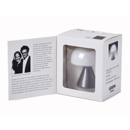 Лампа интерьерная Mina, Gun metal