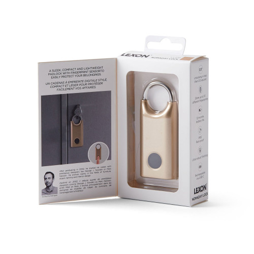Замок с сенсором Noma Lock, темно-серый Замок с сенсором Noma Lock, темно-серый
