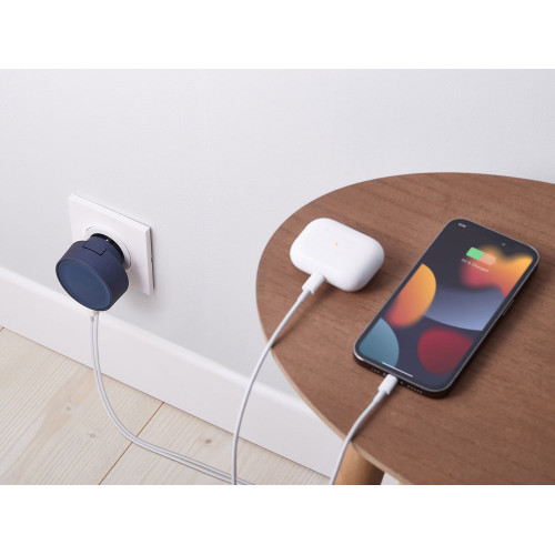 Адаптер питания USB Poweron, темно-синий Адаптер питания USB Poweron, темно-синий