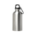 Одностенная бутылка для воды с карабином Oregon, изготовленная из нержавеющей стали, сертифицированной по стандарту RCS, объемом 400 мл - Серебряный