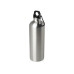 Одностенная бутылка для воды с карабином Oregon, изготовленная из нержавеющей стали, сертифицированной по стандарту RCS, объемом 750 мл - Серебряный