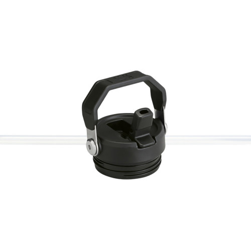 Бутылка для воды объемом 1,06 литра с откидной трубочкой Stanley IceFlow™ 2.0 - сплошной черный