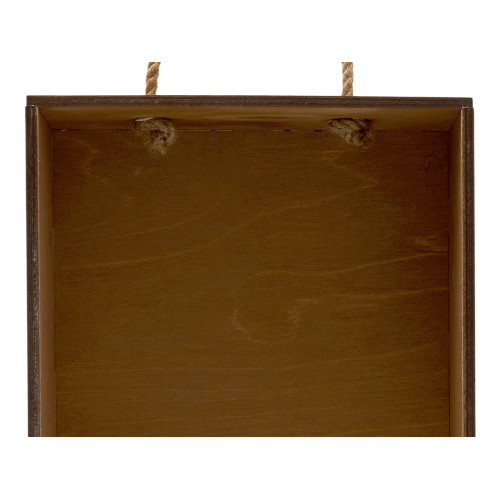 Подарочная коробка из фанеры Constellation 330х220х100 мм, фанера 6 мм, крышка на выдвижных пазах черная ЛХДФ 3 мм, бечевка