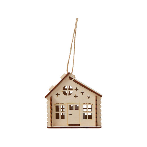 Подвеска с подсветкой домик (с мерцающей свечкой) Подвеска с подсветкой домик (с мерцающей свечкой)
