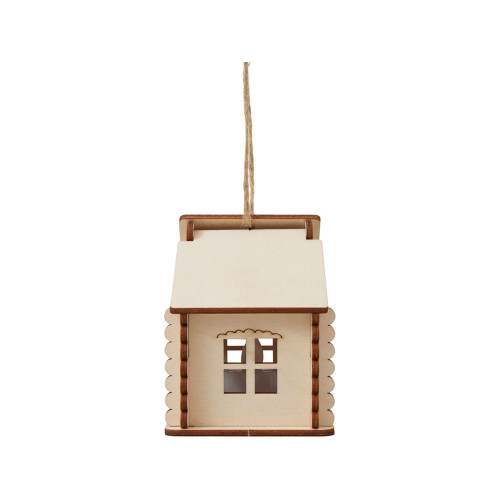 Подвеска с подсветкой домик (с мерцающей свечкой) Подвеска с подсветкой домик (с мерцающей свечкой)