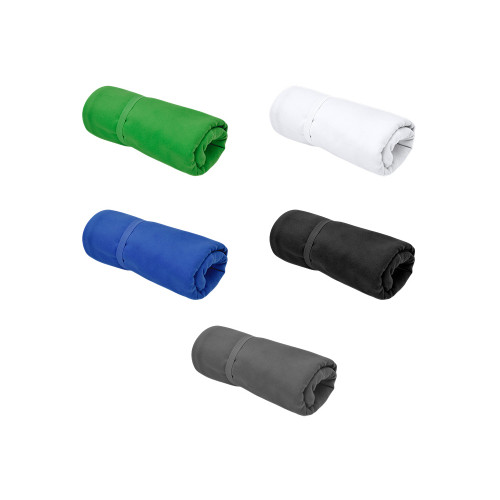 Легкое полотенце Gulpi  из микрофибры RPET с ремешком для складывания, 70*120 см, графит