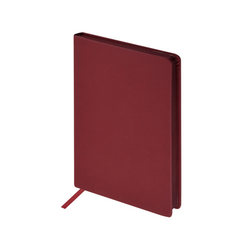 Ежедневник А5 Megapolis Color New soft-touch, бордовый