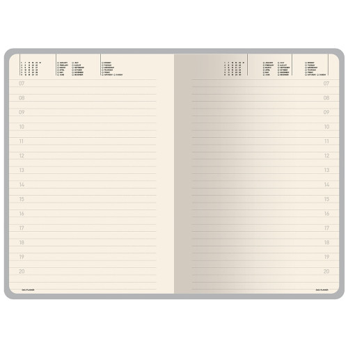 Ежедневник недатированный А5 Megapolis Color Flex New, светло-серый