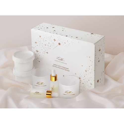 Набор для создания 2-х ароматических свечей: имбирный пряник, рождественская елка