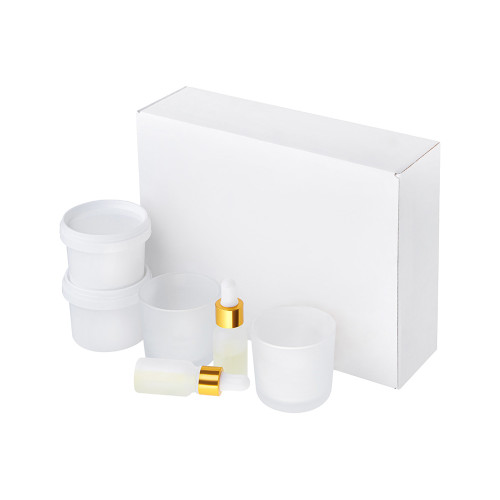 Набор для создания 2-х ароматических свечей: имбирный пряник, рождественская елка (без лого LM)