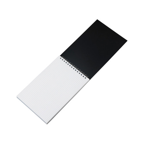 Блокнот на пружине в пластиковой обложке А5, черный Блокнот на пружине в пластиковой обложке А5, черный