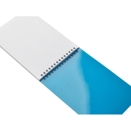 Блокнот на пружине в пластиковой обложке А5, синий Блокнот на пружине в пластиковой обложке А5, синий