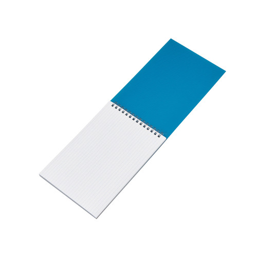Блокнот на пружине в пластиковой обложке А5, синий Блокнот на пружине в пластиковой обложке А5, синий