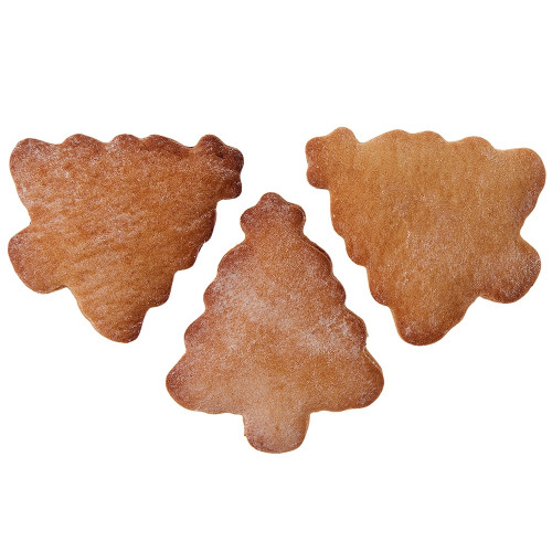 Набор новогодних имбирных печений в форме елочки Набор новогодних имбирных печений в форме елочки