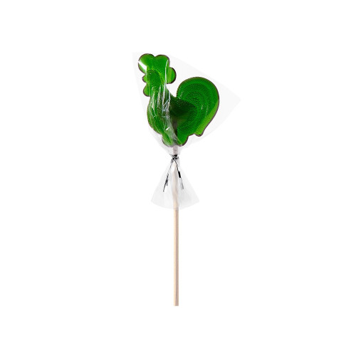 Леденец Петушок, зеленый со вкусом яблока, 21 гр.