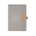 Блокнот А5 из RPET Harvey, 80 листов FSC бумага, серый с термотрансфером