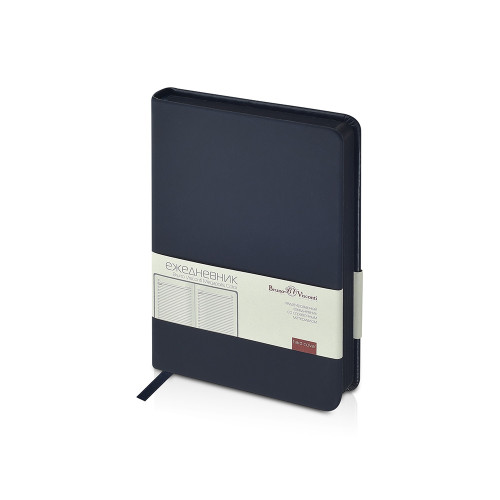 Ежедневник недатированный А6+ Megapolis Color, темно-синий navy