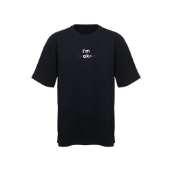 Футболка оверсайз Vienna унисекс , черный с нанесением Трафарет Скульптура 2 цвета