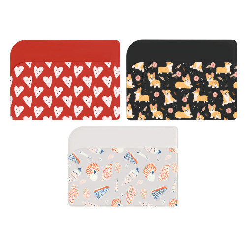 Картхолдер для 3-х карт с возможностью полноцветной  УФ-печати, софт-тач