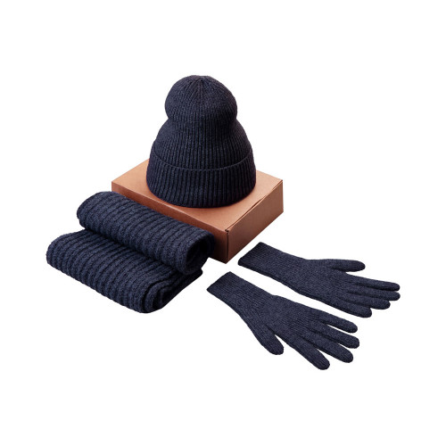 Подарочный набор  Nordend, темно-синий меланж