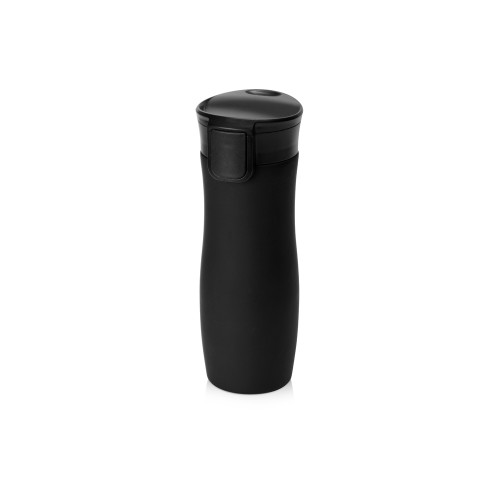 Подарочный набор с палантином и термокружкой, черный