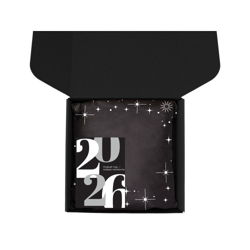 Подарочный набор c термокружкой, чаем, кофе и блокнотом, темно-синий