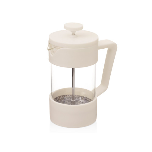 Подарочный набор c френчпрессом, кружками и чаем, белый