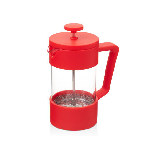Подарочный набор c френчпрессом, кружками и чаем, красный