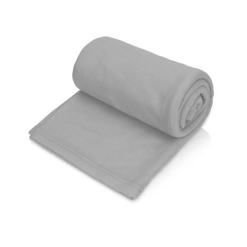 Подарочный набор c пледом, френчпрессом, чаем и медом, серый