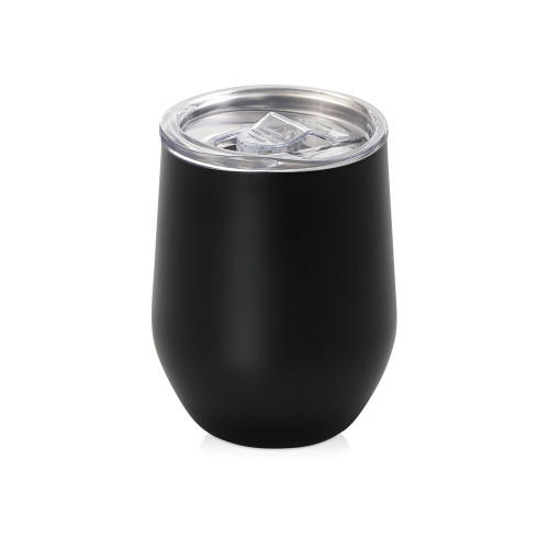 Подарочный набор c термокружкой, блокнотом, ручкой и свечкой, черный