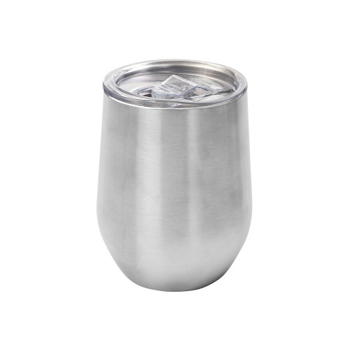 Подарочный набор c термокружкой, блокнотом, ручкой и свечкой, серебристый