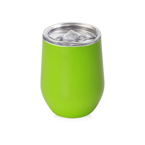 Подарочный набор c термокружкой, блокнотом, ручкой и свечкой, зеленое яблоко