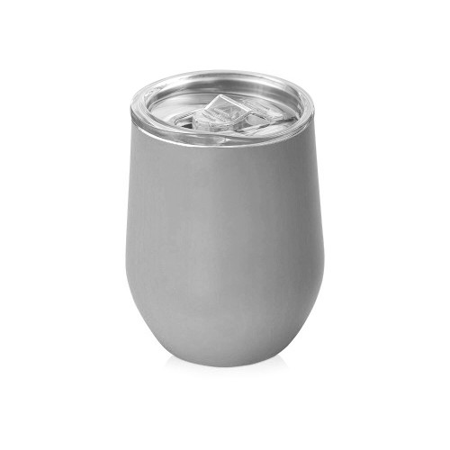 Подарочный набор c термокружкой, блокнотом, ручкой и свечкой, серый